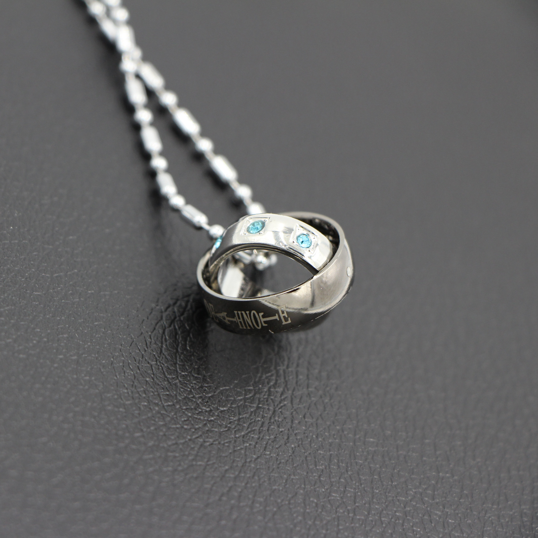 Anime DN Death Note Set - Notebook & Feather Pen & Necklace & Ring