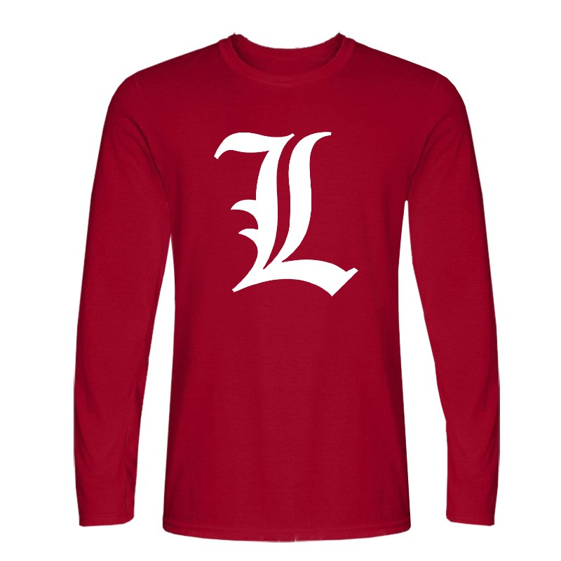 Anime DN Death Note L Cotton Long Sleeve T-Shirts - 7 Colors Anime DN Death Note L Cotton Long Sleeve T-Shirts - 7 Colors