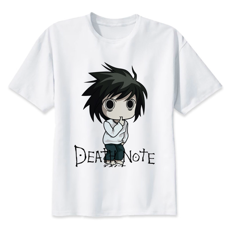 Anime DN Death Note L White T-shirt
