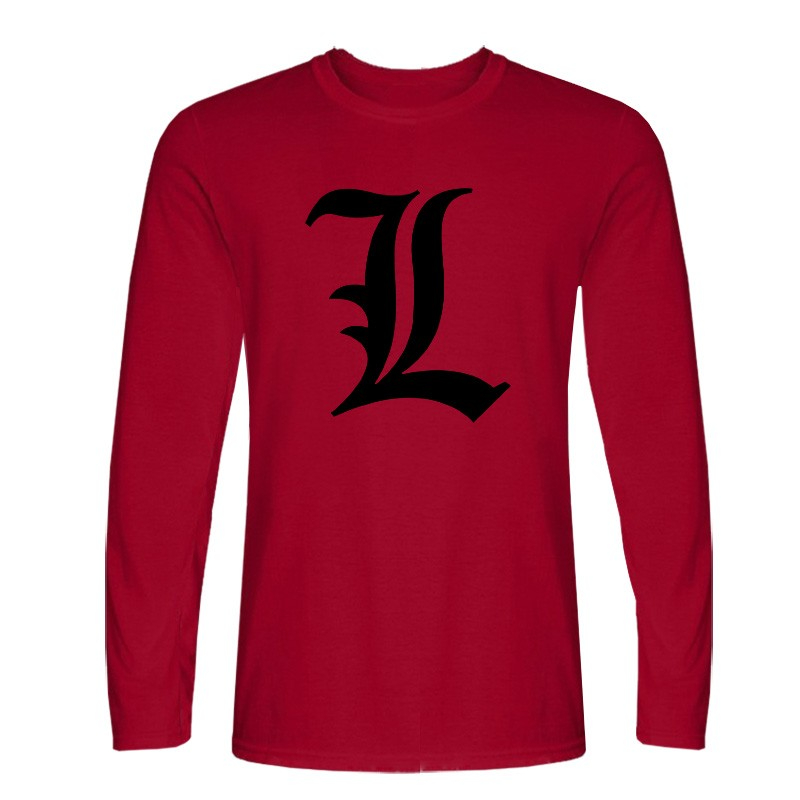 Anime DN Death Note L Cotton Long Sleeve T-Shirts - 7 Colors Anime DN Death Note L Cotton Long Sleeve T-Shirts - 7 Colors