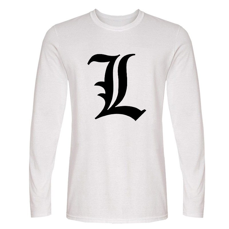 Anime DN Death Note L Cotton Long Sleeve T-Shirts - 7 Colors Anime DN Death Note L Cotton Long Sleeve T-Shirts - 7 Colors