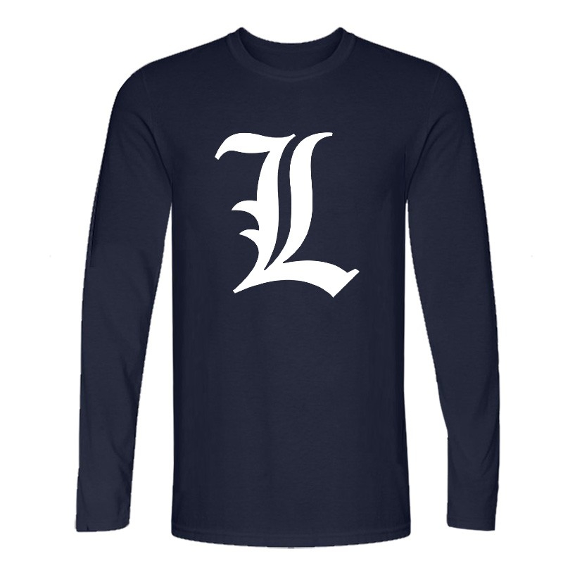 Anime DN Death Note L Cotton Long Sleeve T-Shirts - 7 Colors Anime DN Death Note L Cotton Long Sleeve T-Shirts - 7 Colors
