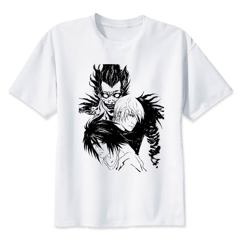 death note t shirt fashion men hip hop punk clothings short sleeve men tee shirts cool male t-shirt anime clothes