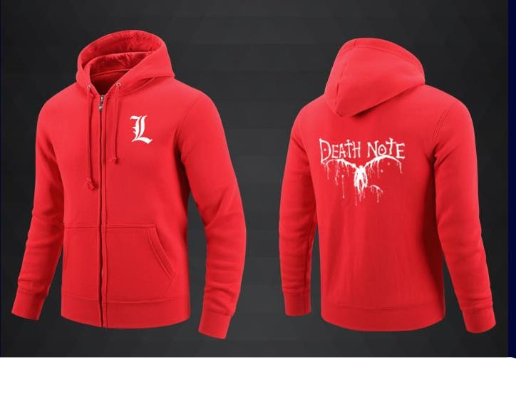 New Japan Hoodies Anime DN Death Note Sweatshirt Men Jacket Hoodie S M L XL XXL New Japan Hoodies Anime DN Death Note Sweatshirt Men Jacket Hoodie S M L XL XXL