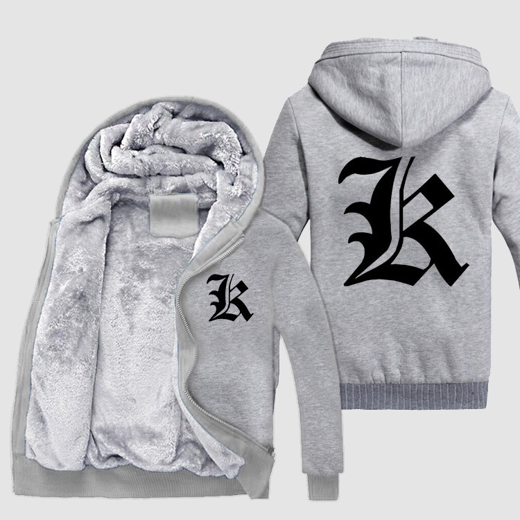 Anime DN Death Note Thick jacket Death Ryuuku winter warm Flannel Hoodie Coat Unisex Cashmere Sweatshirts Hooded Windbreaker Hot Slae New