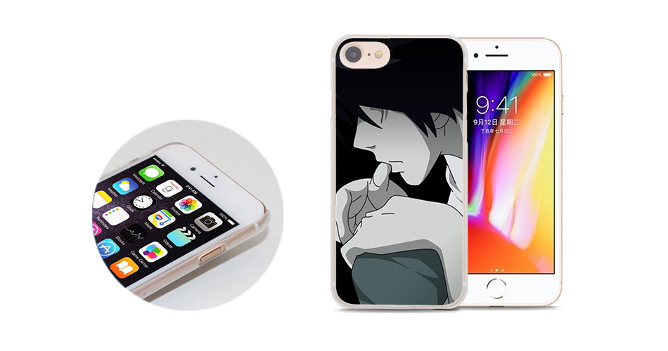 MOUGOL Anime DN Death Note design hard clear Case Cover for Apple iPhone 7 6 6s Plus SE 4s 5 5s 5c Phone Case