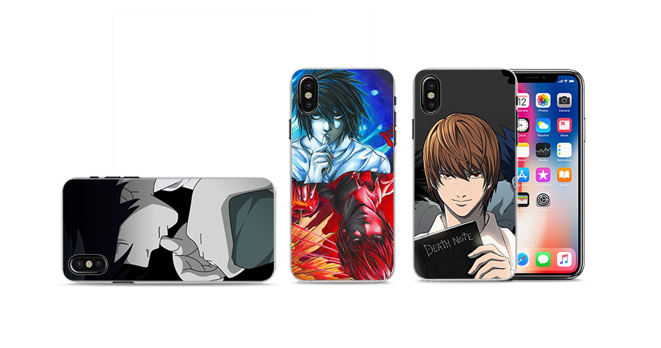 MOUGOL Anime DN Death Note design hard clear Case Cover for Apple iPhone 7 6 6s Plus SE 4s 5 5s 5c Phone Case