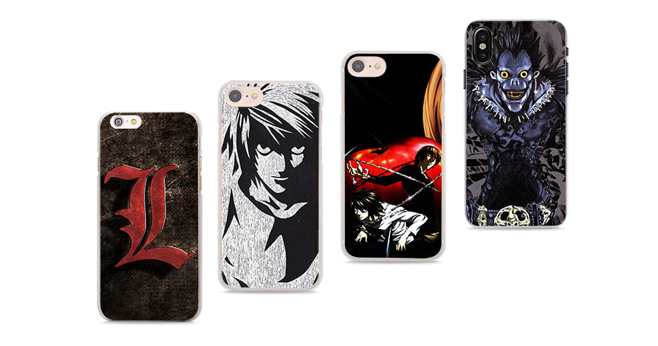 MOUGOL Anime DN Death Note design hard clear Case Cover for Apple iPhone 7 6 6s Plus SE 4s 5 5s 5c Phone Case