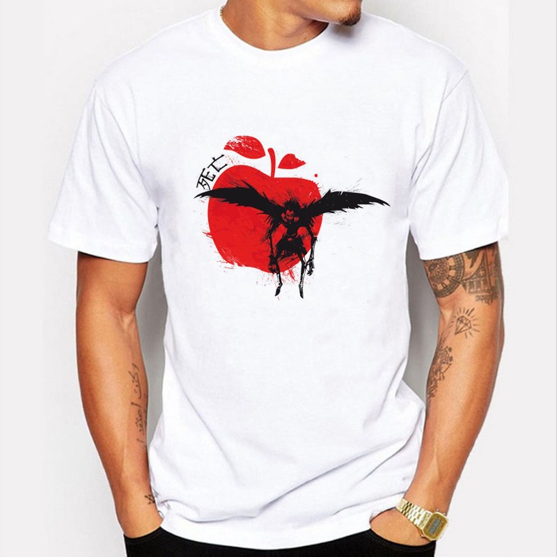 Anime DN Death Note White Ryuk - Apple style T-Shirt for Men