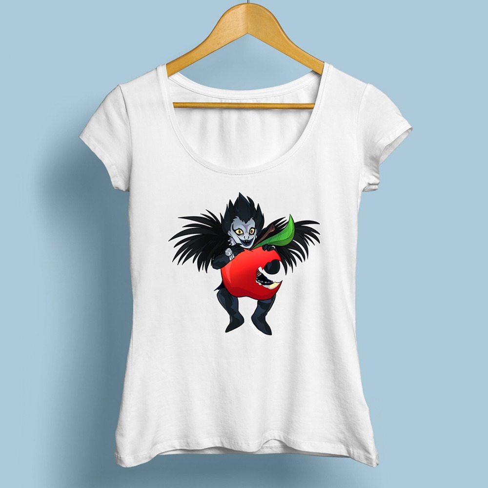 SHINIGAMI LOVE APPLES t shirt women JOLLYPEACH brand new white casual short sleeve tee shirt femme DEATH NOTE L FUNNY tshirt SHINIGAMI LOVE APPLES t shirt women JOLLYPEACH brand new white casual short sleeve tee shirt femme DEATH NOTE L FUNNY tshirt