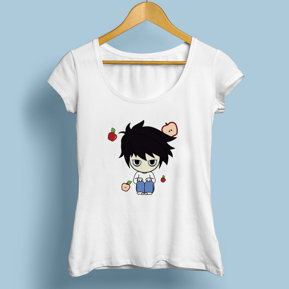 SHINIGAMI LOVE APPLES t shirt women JOLLYPEACH brand new white casual short sleeve tee shirt femme DEATH NOTE L FUNNY tshirt SHINIGAMI LOVE APPLES t shirt women JOLLYPEACH brand new white casual short sleeve tee shirt femme DEATH NOTE L FUNNY tshirt