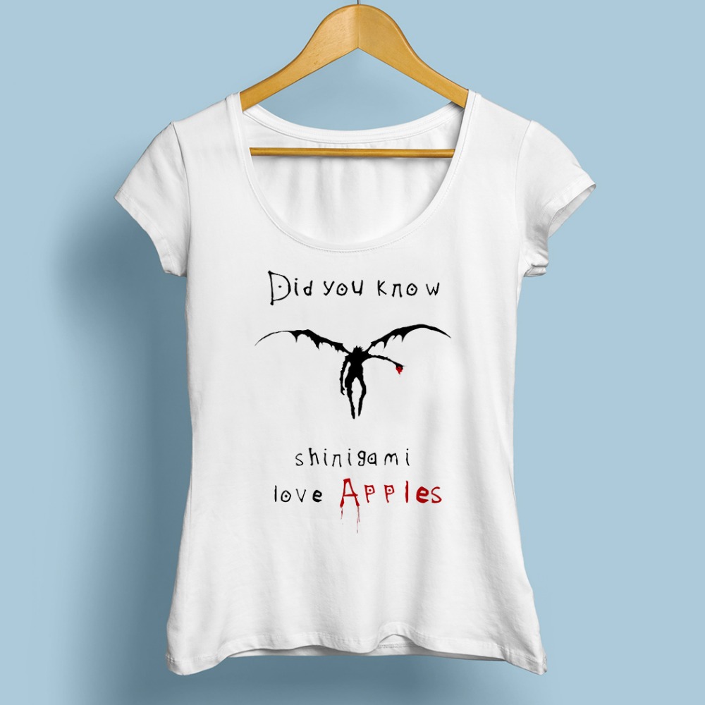 SHINIGAMI LOVE APPLES t shirt women JOLLYPEACH brand new white casual short sleeve tee shirt femme DEATH NOTE L FUNNY tshirt SHINIGAMI LOVE APPLES t shirt women JOLLYPEACH brand new white casual short sleeve tee shirt femme DEATH NOTE L FUNNY tshirt