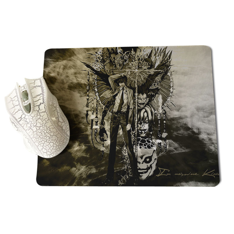 MaiYaCa Top Quality Anime DN Death Note Comfort Mouse Mat Gaming Mousepad Size for 18x22cm 25x29cm Rubber Rectangle Mousemats