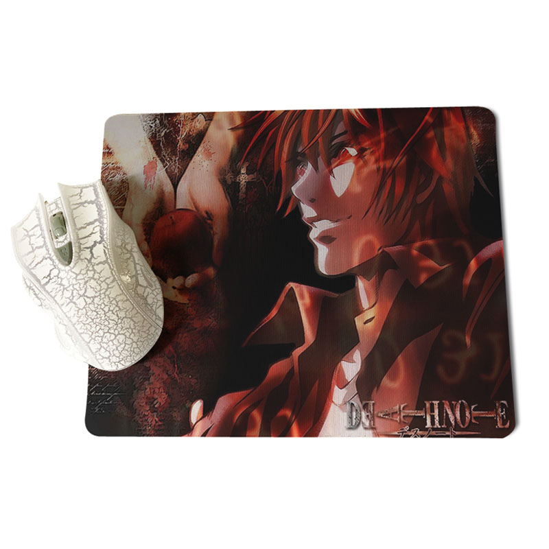 MaiYaCa Top Quality Anime DN Death Note Comfort Mouse Mat Gaming Mousepad Size for 18x22cm 25x29cm Rubber Rectangle Mousemats
