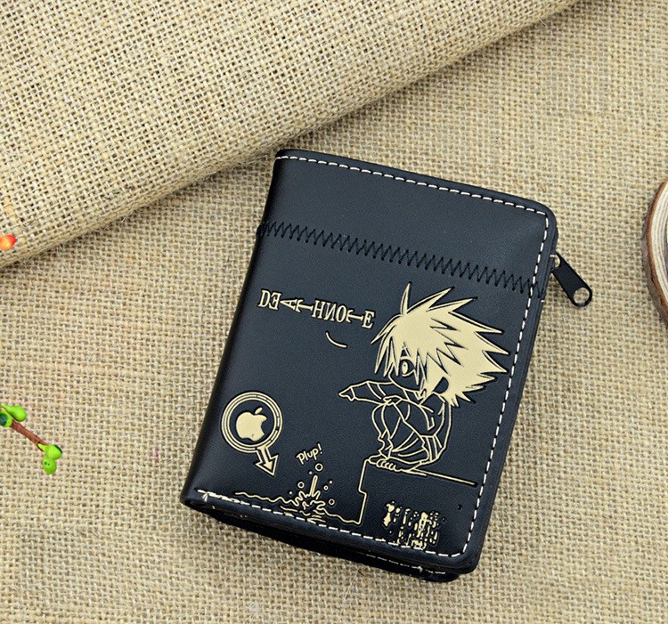 Anime DN Death Note Black Leather Mini Wallet Anime DN Death Note Black Leather Mini Wallet