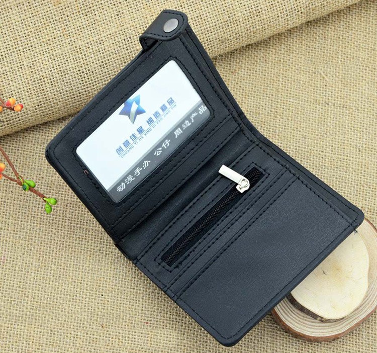 Anime DN Death Note Black Leather Mini Wallet Anime DN Death Note Black Leather Mini Wallet
