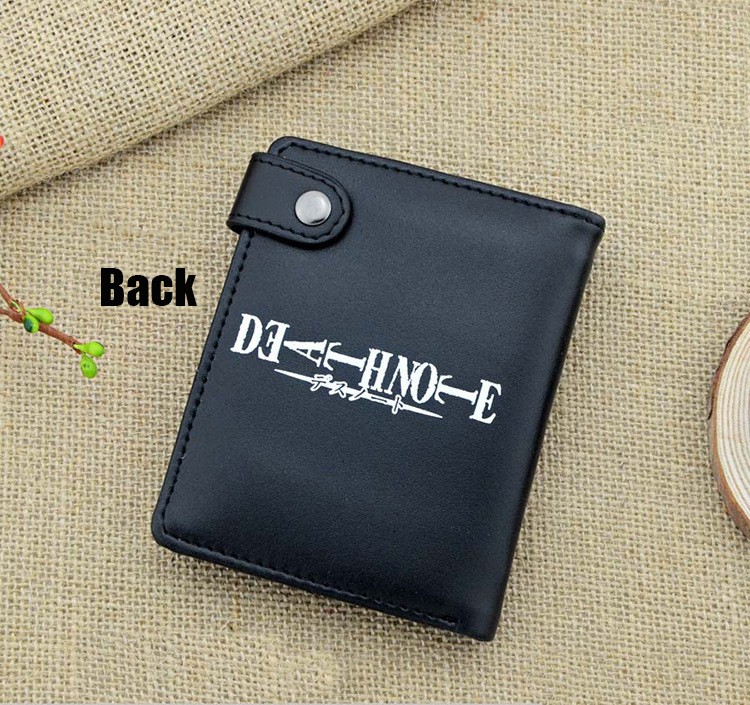 Anime DN Death Note Black Leather Mini Wallet Anime DN Death Note Black Leather Mini Wallet