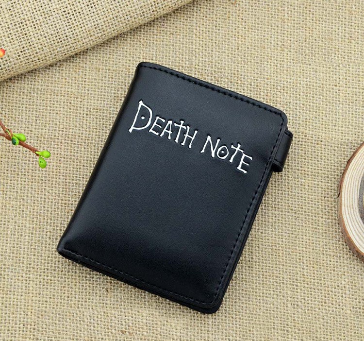 Anime DN Death Note Black Leather Mini Wallet Anime DN Death Note Black Leather Mini Wallet