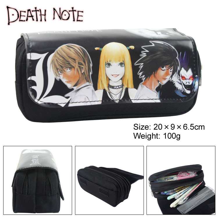 Anime DN Death Note Pencil Case / Pen Bag with Double Zipper Anime DN Death Note Pencil Case / Pen Bag with Double Zipper