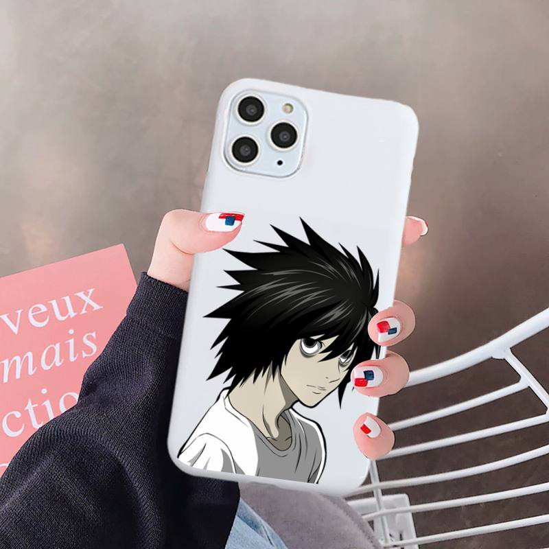 Anime DN Death Note Ryuk kira Phone Case Candy Color for iPhone 6 7 8 11 12 s mini pro X XS XR MAX Plus Anti-fall protective