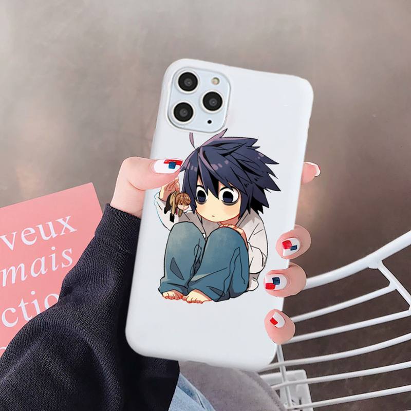 Anime DN Death Note Ryuk kira Phone Case Candy Color for iPhone 6 7 8 11 12 s mini pro X XS XR MAX Plus Anti-fall protective