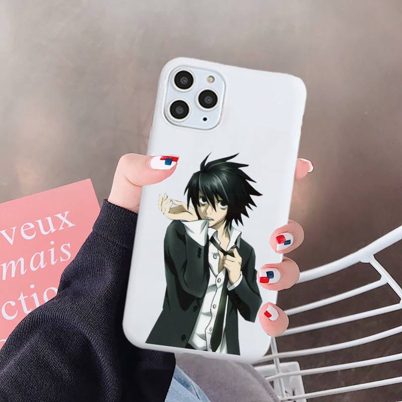 Anime DN Death Note Ryuk kira Phone Case Candy Color for iPhone 6 7 8 11 12 s mini pro X XS XR MAX Plus Anti-fall protective