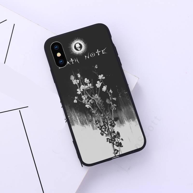 Manga Anime DN Death Note Notebook pattern Phone Case for iPhone 11 12 pro XS MAX 8 7 6 6S Plus X 5S SE 2020 XR