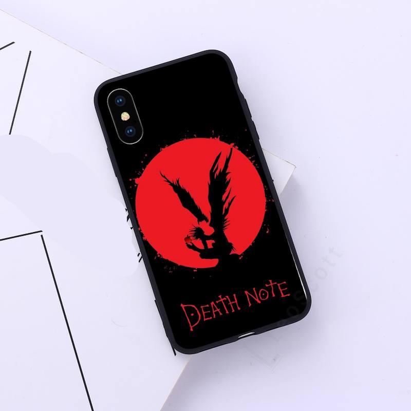 Manga Anime DN Death Note Notebook pattern Phone Case for iPhone 11 12 pro XS MAX 8 7 6 6S Plus X 5S SE 2020 XR
