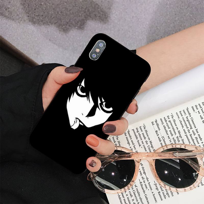 FHNBLJ DEATH NOTE L Lawliet Phone Case for iPhone 8 7 6 6S Plus X 5S SE 2020 XR 11 12 pro XS MAX