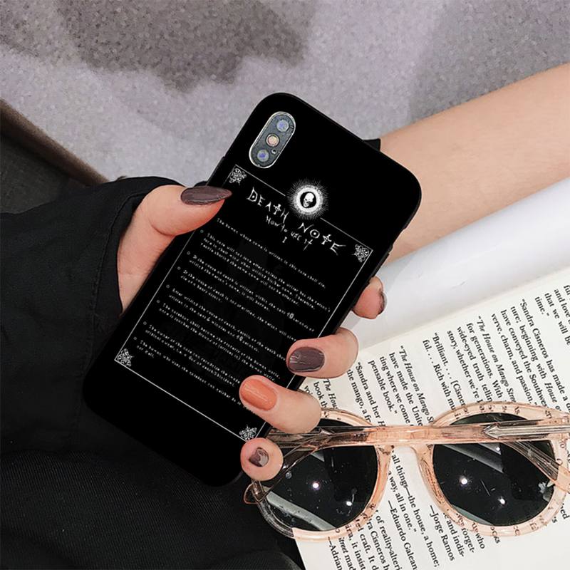 FHNBLJ DEATH NOTE L Lawliet Phone Case for iPhone 8 7 6 6S Plus X 5S SE 2020 XR 11 12 pro XS MAX