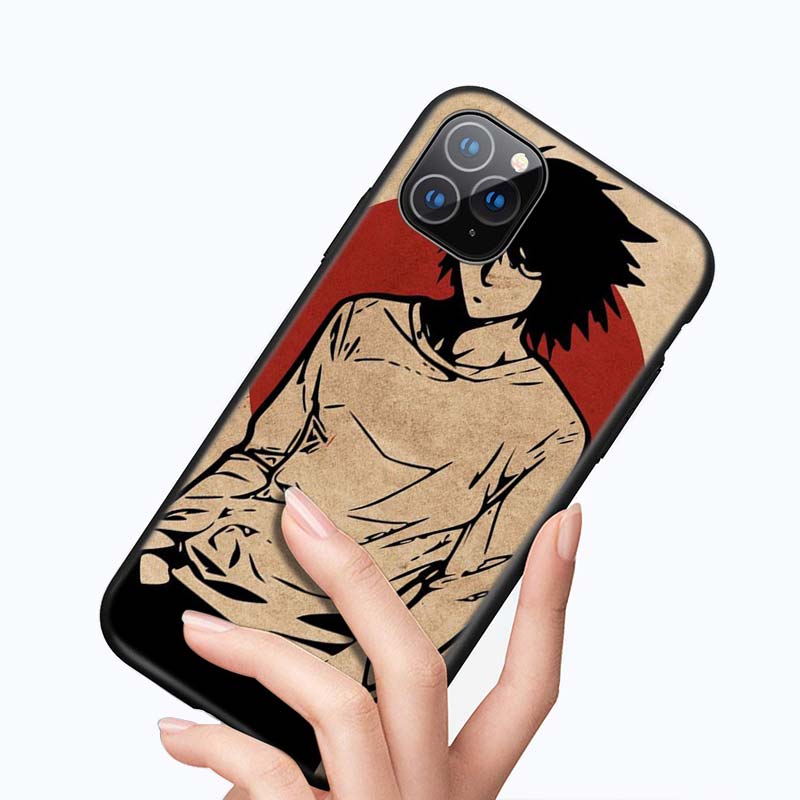 death note For Apple iPhone 12 11 Pro Max mini XS Max XR X 8 7 6 6S Plus 5S SE 2020 Soft Black Phone Case