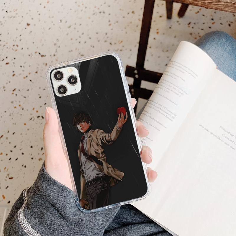 light yagami DEATH NOTE Phone Case Transparent for iPhone 11 12 mini pro XS MAX 8 7 6 6S Plus X 5S SE 2020 XR light yagami DEATH NOTE Phone Case Transparent for iPhone 11 12 mini pro XS MAX 8 7 6 6S Plus X 5S SE 2020 XR