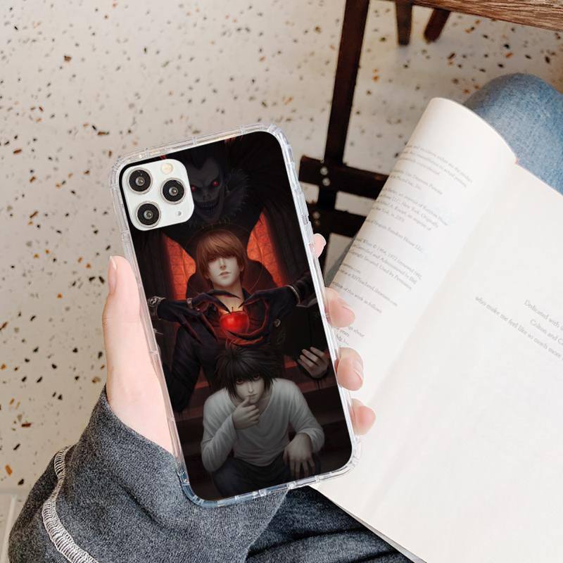 light yagami DEATH NOTE Phone Case Transparent for iPhone 11 12 mini pro XS MAX 8 7 6 6S Plus X 5S SE 2020 XR light yagami DEATH NOTE Phone Case Transparent for iPhone 11 12 mini pro XS MAX 8 7 6 6S Plus X 5S SE 2020 XR