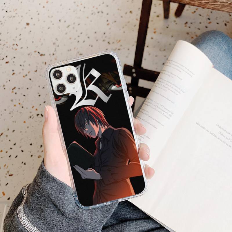 light yagami DEATH NOTE Phone Case Transparent for iPhone 11 12 mini pro XS MAX 8 7 6 6S Plus X 5S SE 2020 XR light yagami DEATH NOTE Phone Case Transparent for iPhone 11 12 mini pro XS MAX 8 7 6 6S Plus X 5S SE 2020 XR