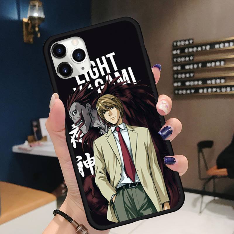 Anime DN Death Note Ryuk kira Phone Case for iPhone 11 12 mini pro XS MAX 8 7 6 6S Plus X 5S SE 2020 XR Anime DN Death Note Ryuk kira Phone Case for iPhone 11 12 mini pro XS MAX 8 7 6 6S Plus X 5S SE 2020 XR