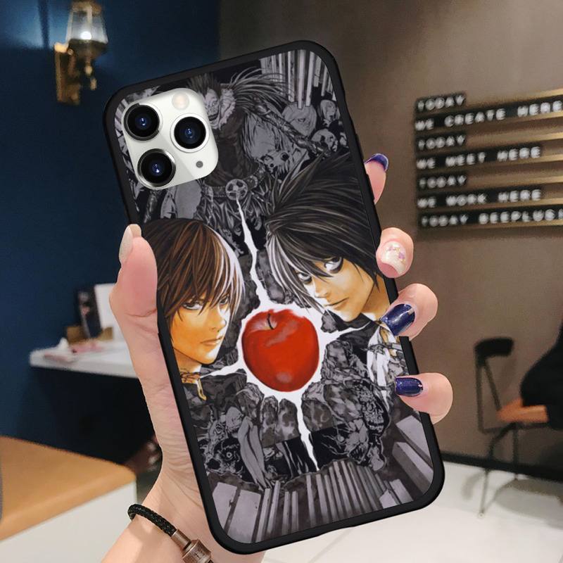 Anime DN Death Note Ryuk kira Phone Case for iPhone 11 12 mini pro XS MAX 8 7 6 6S Plus X 5S SE 2020 XR Anime DN Death Note Ryuk kira Phone Case for iPhone 11 12 mini pro XS MAX 8 7 6 6S Plus X 5S SE 2020 XR