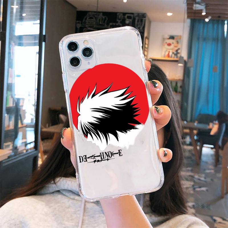 death note misa Ryuk apple Phone Case Transparent for iPhone 6 7 8 11 12 s mini pro X XS XR MAX Plus cover funda shell death note misa Ryuk apple Phone Case Transparent for iPhone 6 7 8 11 12 s mini pro X XS XR MAX Plus cover funda shell