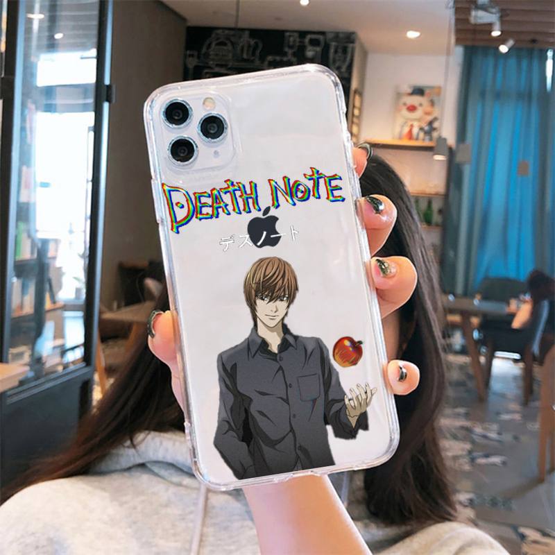 death note misa Ryuk apple Phone Case Transparent for iPhone 6 7 8 11 12 s mini pro X XS XR MAX Plus cover funda shell death note misa Ryuk apple Phone Case Transparent for iPhone 6 7 8 11 12 s mini pro X XS XR MAX Plus cover funda shell