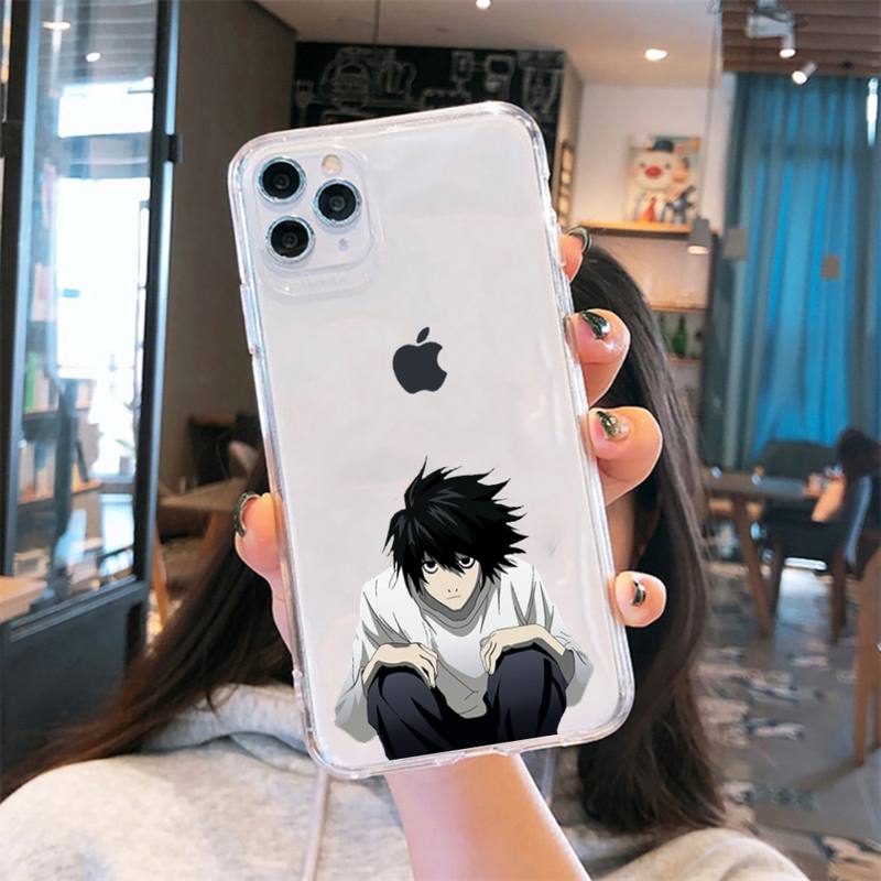 death note misa Ryuk apple Phone Case Transparent for iPhone 6 7 8 11 12 s mini pro X XS XR MAX Plus cover funda shell death note misa Ryuk apple Phone Case Transparent for iPhone 6 7 8 11 12 s mini pro X XS XR MAX Plus cover funda shell