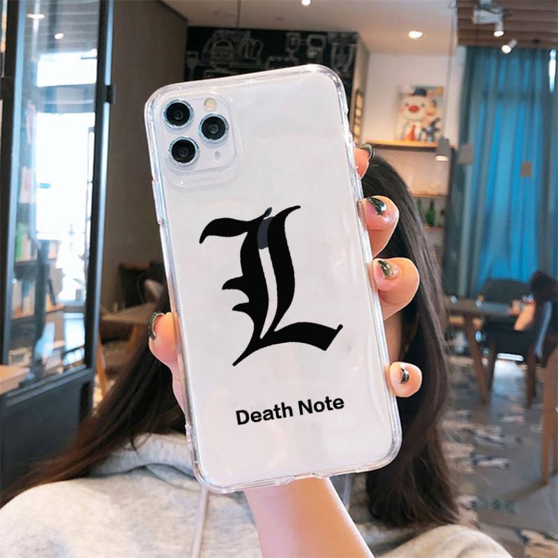 death note misa Ryuk apple Phone Case Transparent for iPhone 6 7 8 11 12 s mini pro X XS XR MAX Plus cover funda shell death note misa Ryuk apple Phone Case Transparent for iPhone 6 7 8 11 12 s mini pro X XS XR MAX Plus cover funda shell