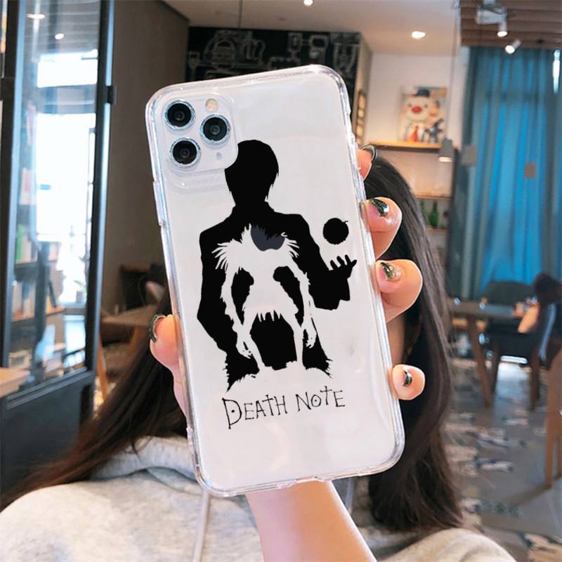 death note misa Ryuk apple Phone Case Transparent for iPhone 6 7 8 11 12 s mini pro X XS XR MAX Plus cover funda shell death note misa Ryuk apple Phone Case Transparent for iPhone 6 7 8 11 12 s mini pro X XS XR MAX Plus cover funda shell