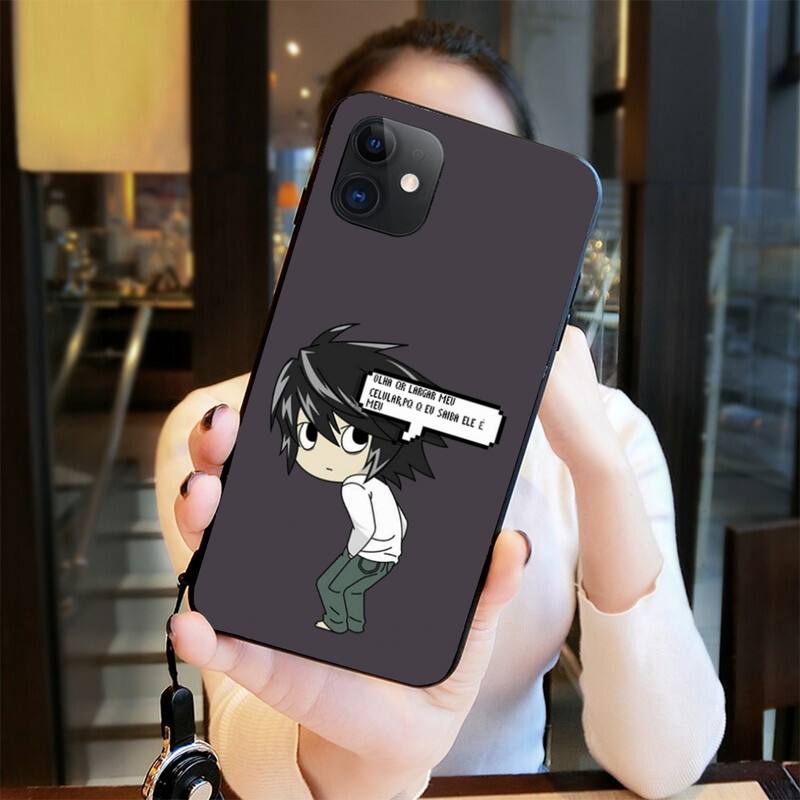 DEATH NOTE L Lawliet Phone Case For iphone 12 11 Pro Max Mini XS Max 8 7 6 6S Plus X 5S SE 2020 XR Cover DEATH NOTE L Lawliet Phone Case For iphone 12 11 Pro Max Mini XS Max 8 7 6 6S Plus X 5S SE 2020 XR Cover