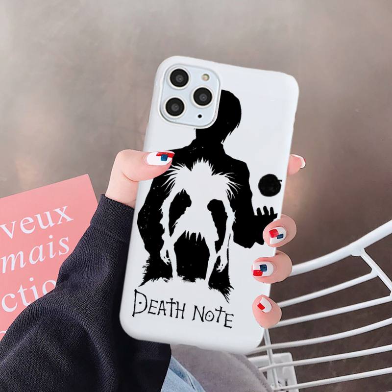 Ryuk Anime DN Death Note Suspense comics Phone Case Candy Color for iPhone 6 7 8 11 12 s mini pro X XS XR MAX Plus Ryuk Anime DN Death Note Suspense comics Phone Case Candy Color for iPhone 6 7 8 11 12 s mini pro X XS XR MAX Plus