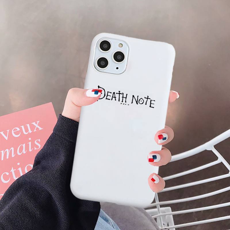 Ryuk Anime DN Death Note Suspense comics Phone Case Candy Color for iPhone 6 7 8 11 12 s mini pro X XS XR MAX Plus Ryuk Anime DN Death Note Suspense comics Phone Case Candy Color for iPhone 6 7 8 11 12 s mini pro X XS XR MAX Plus
