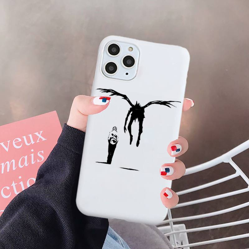 Ryuk Anime DN Death Note Suspense comics Phone Case Candy Color for iPhone 6 7 8 11 12 s mini pro X XS XR MAX Plus Ryuk Anime DN Death Note Suspense comics Phone Case Candy Color for iPhone 6 7 8 11 12 s mini pro X XS XR MAX Plus