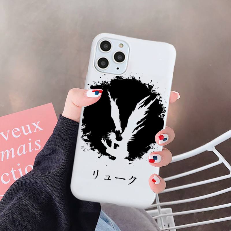 Ryuk Anime DN Death Note Suspense comics Phone Case Candy Color for iPhone 6 7 8 11 12 s mini pro X XS XR MAX Plus Ryuk Anime DN Death Note Suspense comics Phone Case Candy Color for iPhone 6 7 8 11 12 s mini pro X XS XR MAX Plus