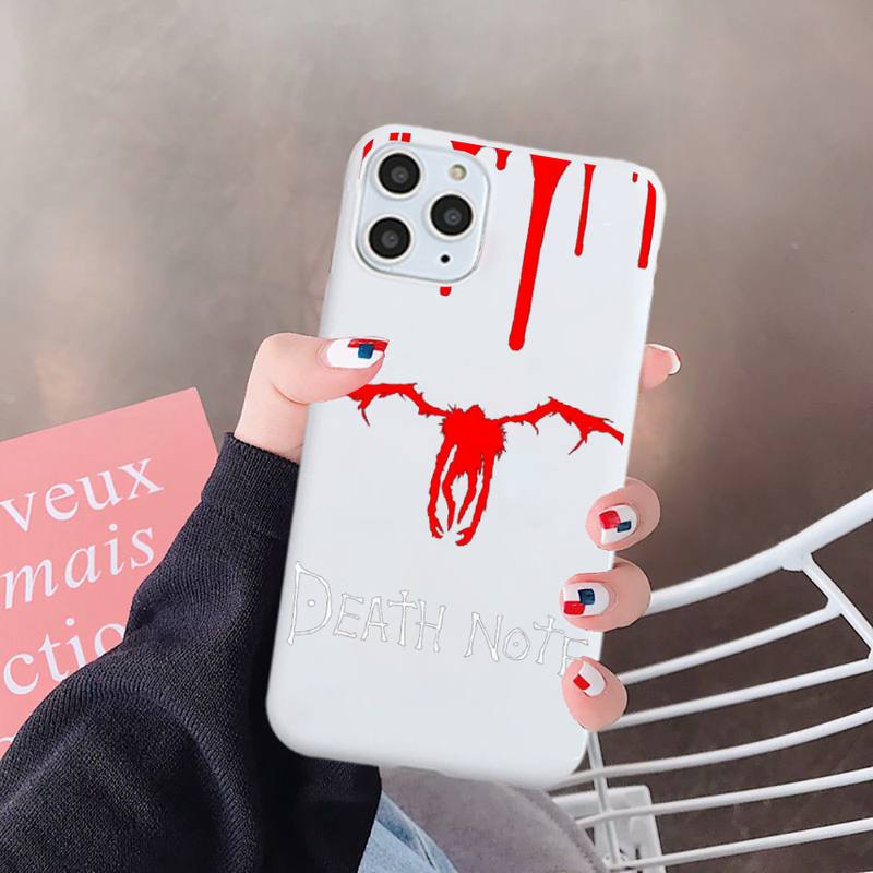 Ryuk Anime DN Death Note Suspense comics Phone Case Candy Color for iPhone 6 7 8 11 12 s mini pro X XS XR MAX Plus Ryuk Anime DN Death Note Suspense comics Phone Case Candy Color for iPhone 6 7 8 11 12 s mini pro X XS XR MAX Plus