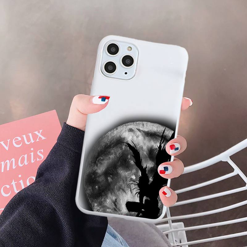 Ryuk Anime DN Death Note Suspense comics Phone Case Candy Color for iPhone 6 7 8 11 12 s mini pro X XS XR MAX Plus Ryuk Anime DN Death Note Suspense comics Phone Case Candy Color for iPhone 6 7 8 11 12 s mini pro X XS XR MAX Plus