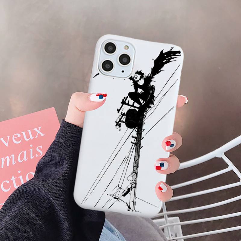 Ryuk Anime DN Death Note Suspense comics Phone Case Candy Color for iPhone 6 7 8 11 12 s mini pro X XS XR MAX Plus Ryuk Anime DN Death Note Suspense comics Phone Case Candy Color for iPhone 6 7 8 11 12 s mini pro X XS XR MAX Plus