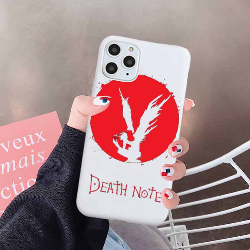 Ryuk Anime DN Death Note Suspense comics Phone Case Candy Color for iPhone 6 7 8 11 12 s mini pro X XS XR MAX Plus Ryuk Anime DN Death Note Suspense comics Phone Case Candy Color for iPhone 6 7 8 11 12 s mini pro X XS XR MAX Plus
